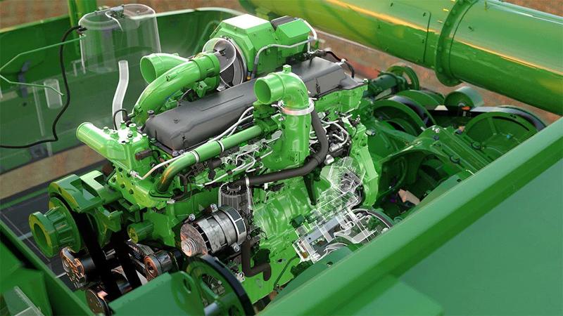 john deere x9 engine