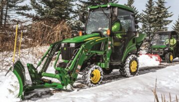 Snow Removal Solutions with John Deere Compact Utility Tractors