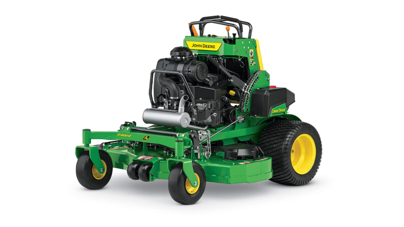 John Deere 蛍光イエローハット（畑で映ます笑 New John Deere Q850R QuikTrak™ Stand-On Mower | Heritage Tractor