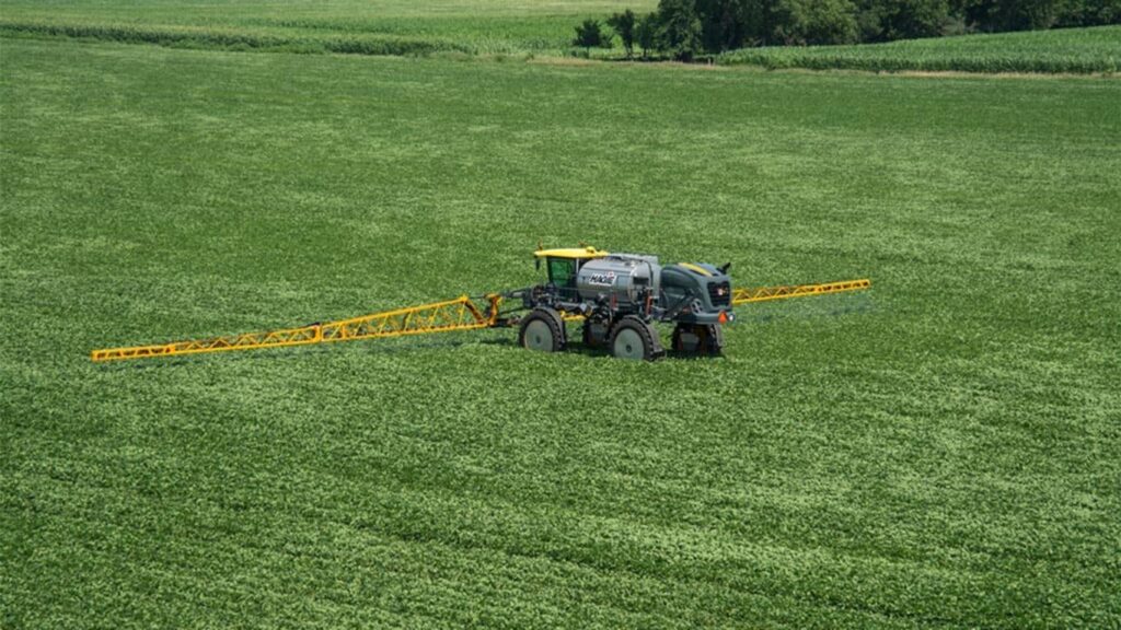 New John Deere R120 Hagie™ Hybrid Retro Boom at Heritage Tractor