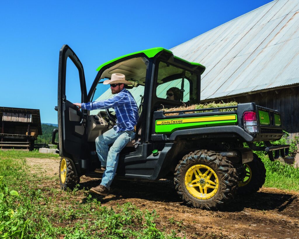 New John Deere XUV865R Diesel Premium Cab Crossover Utility Vehicle at Heritage Tractor